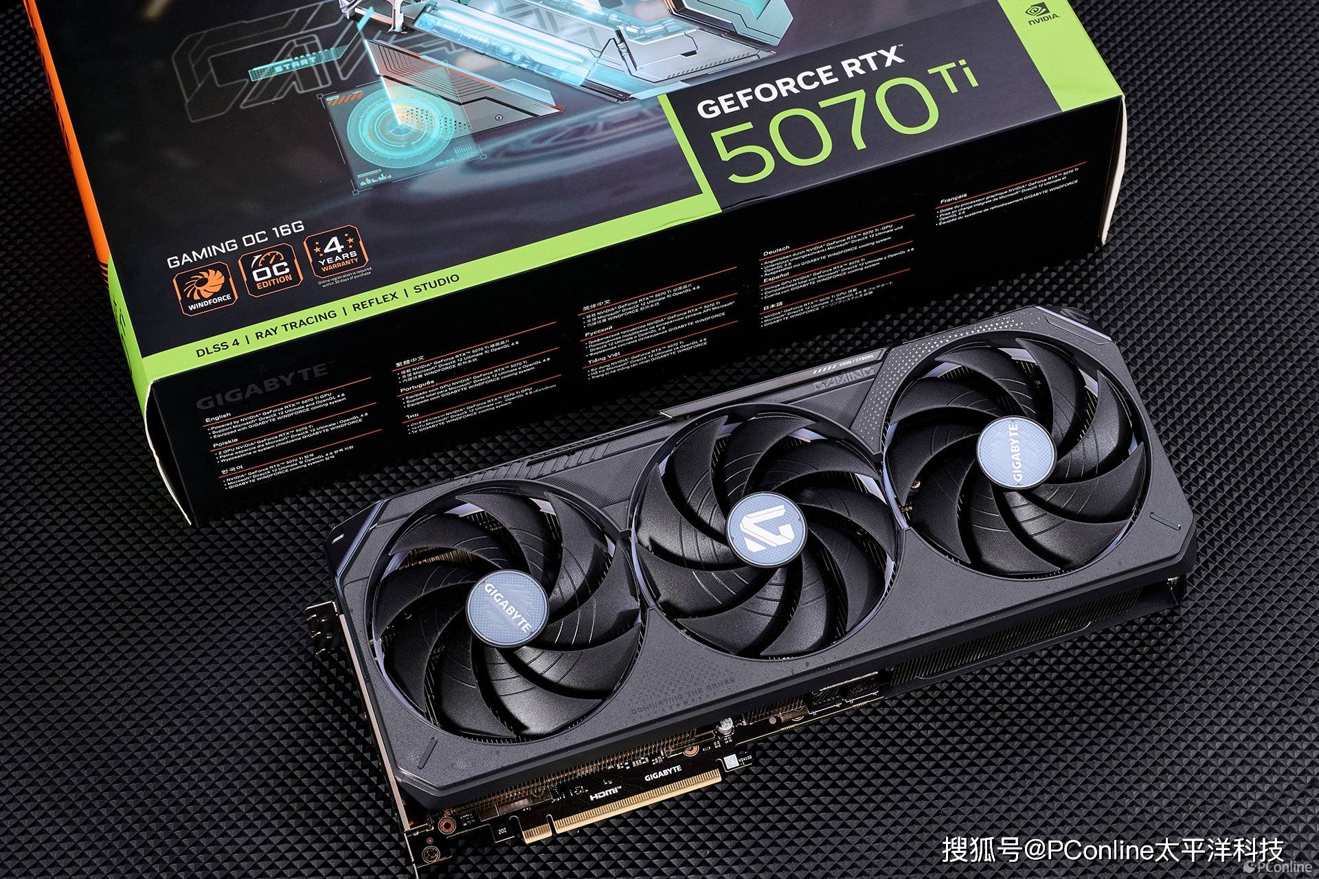 技嘉RTX 5070 Ti GAMING OC魔鹰16G显卡图赏：游戏党的制胜法宝