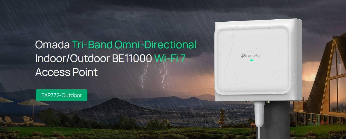 TP-Link发布防水WiFi 7路由器，户外网络覆盖更广