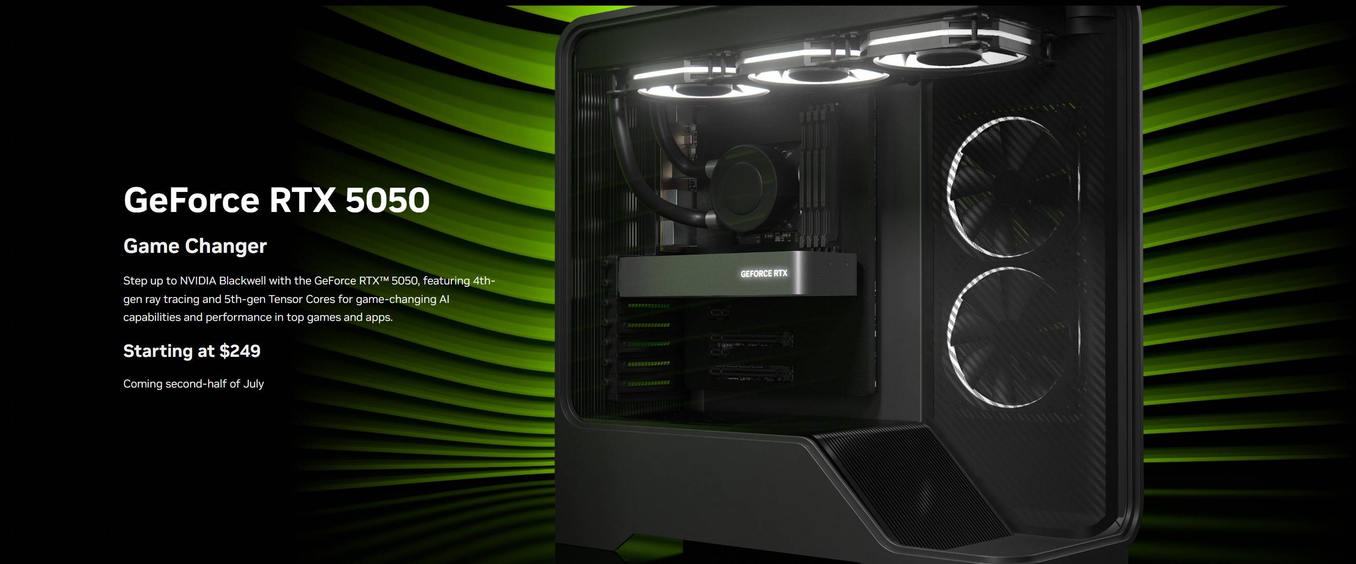 NVIDIA RTX 5050桌面版即将发布