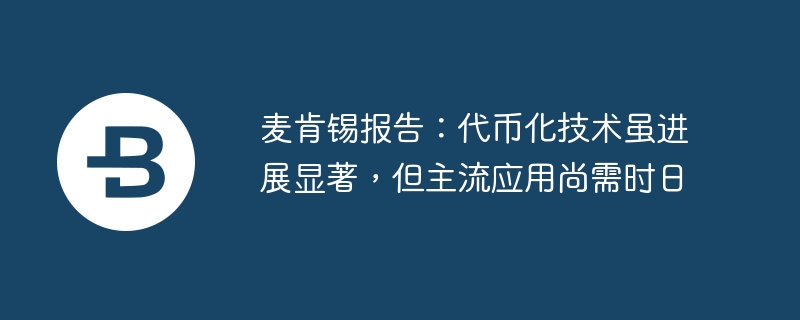 代币化技术进展显著，主流应用待时日