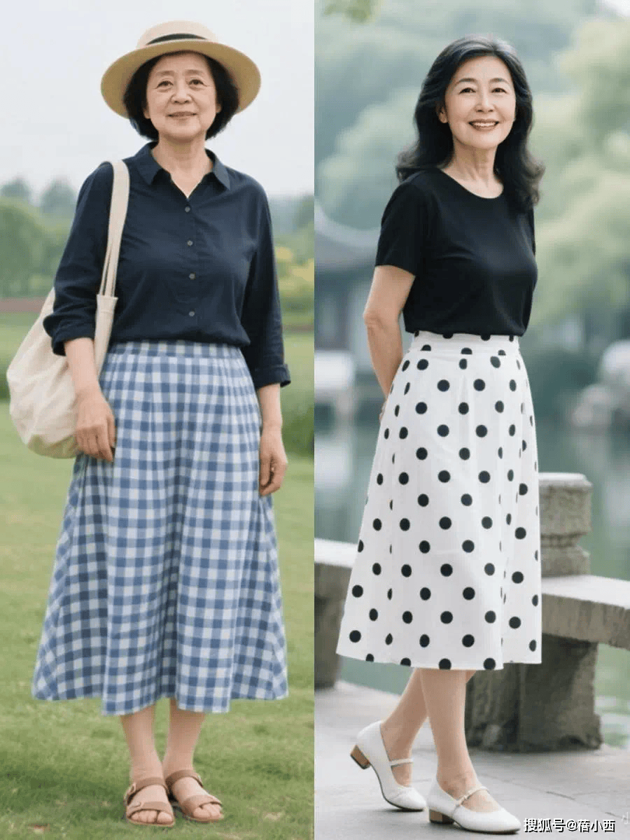 女人过了50、60岁，还是多穿裙子才气质，记住“4穿4不穿”更优雅