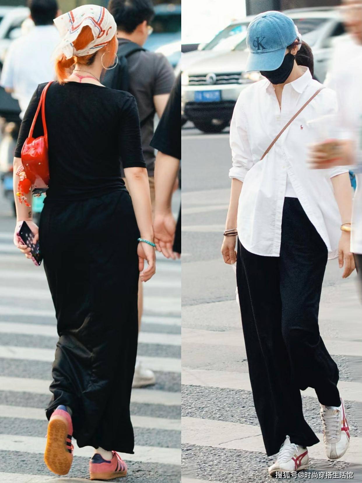 今夏“裙子＋运动鞋”又火了，满街中年女人这样穿，美得优雅高级