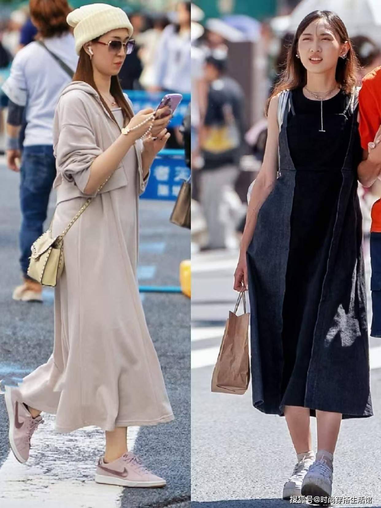被“日本街拍”圈粉了，出街都在穿裙子+平底鞋，却个个气质高级