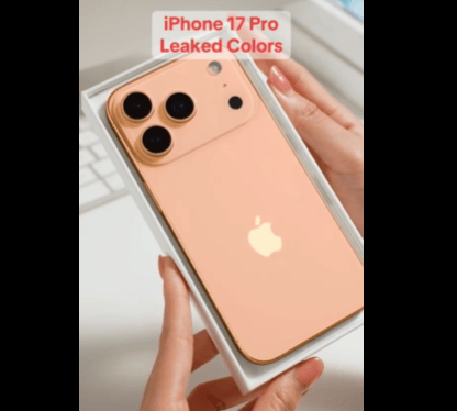 iPhone 17 Pro橙色机模曝光：Logo靠下 为Pro系列注入活力橙