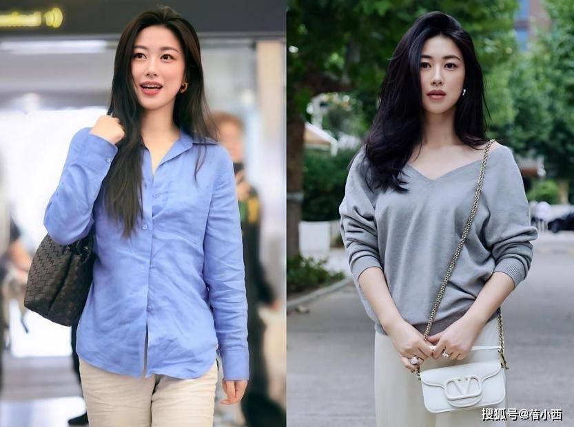 女人过了40岁，少穿牛仔裤+T恤，学“朱珠”穿搭，优雅又有高级感