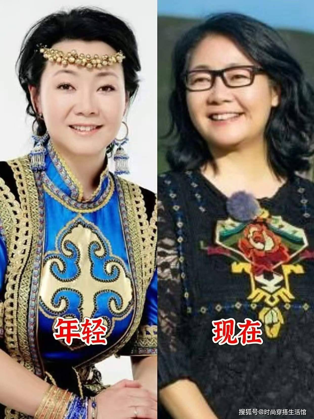 56岁萨日娜真会打扮，看了她的“裙子”穿搭，再也不怕发福变老了