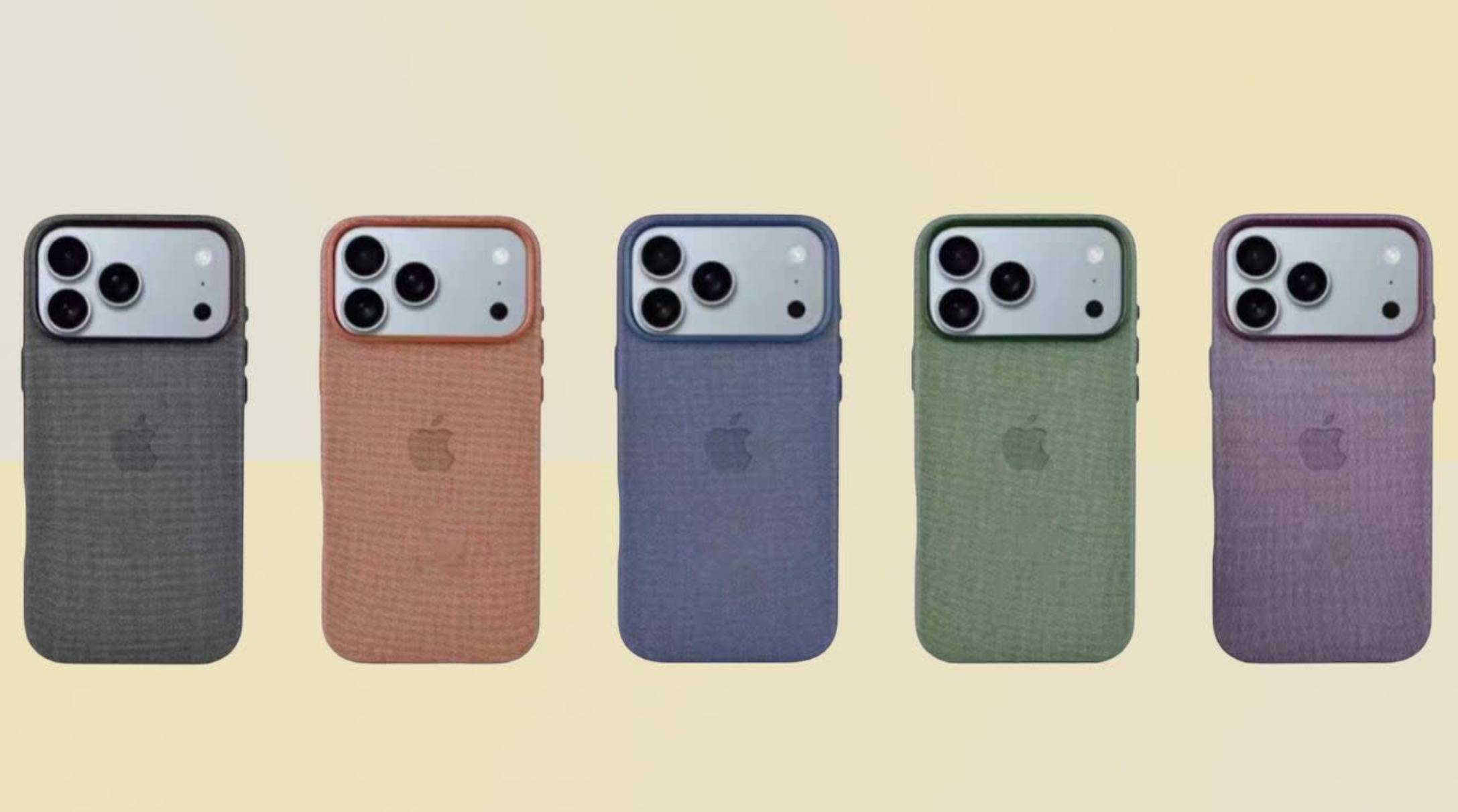 苹果iPhone 17 Pro系列官方保护壳曝光！五款配色亮相