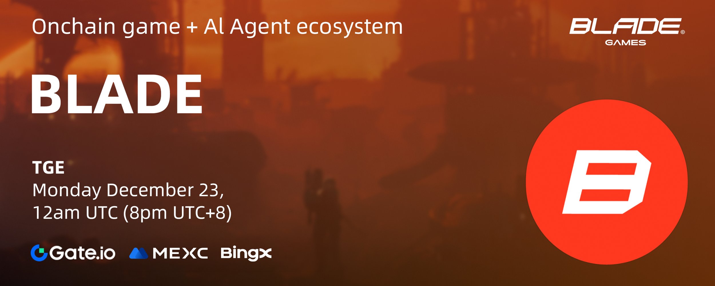 BLADE币上线Gate.io：zkVM链上游戏AI生态