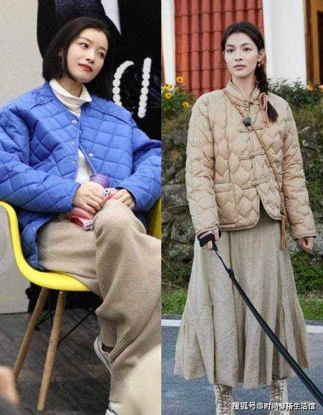 霜降后才发现:今年不兴大衣、羽绒服了!满街都在穿“衍缝棉服”