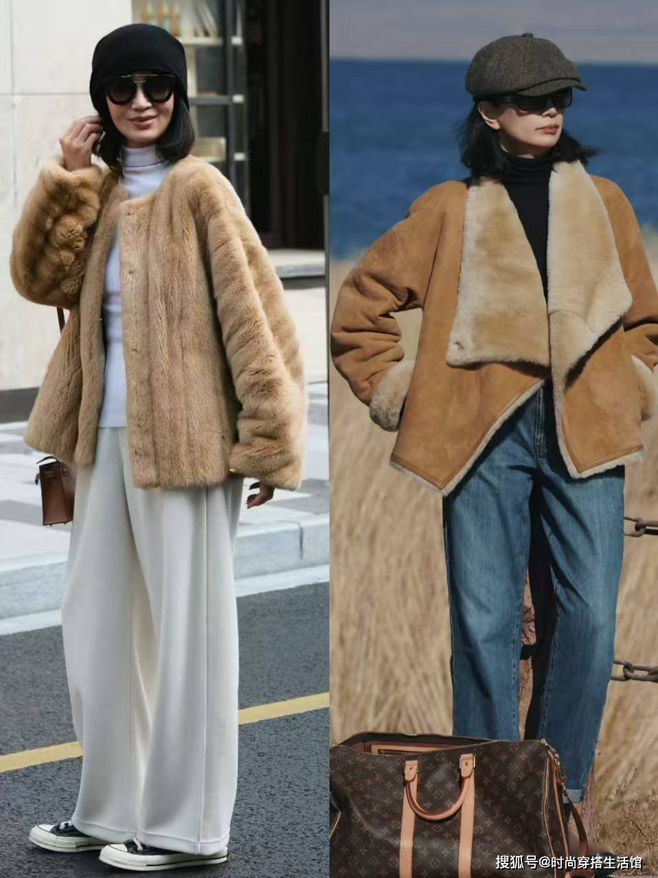 女人上了年纪,外套尽量别穿棉服、羽绒服!换成这3种更时尚保暖