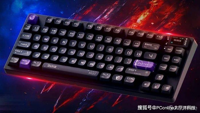 微星GK600 W DUKE龙爵:带屏三模机械键盘的性价比之选