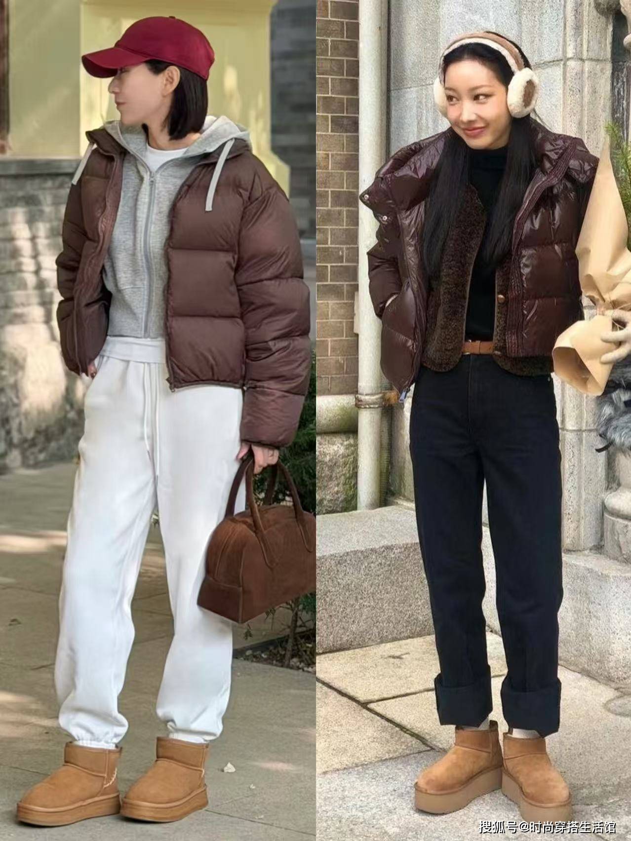 今年不流行大衣了，“羽绒服+雪地靴”才是冬天最正确的打开方式