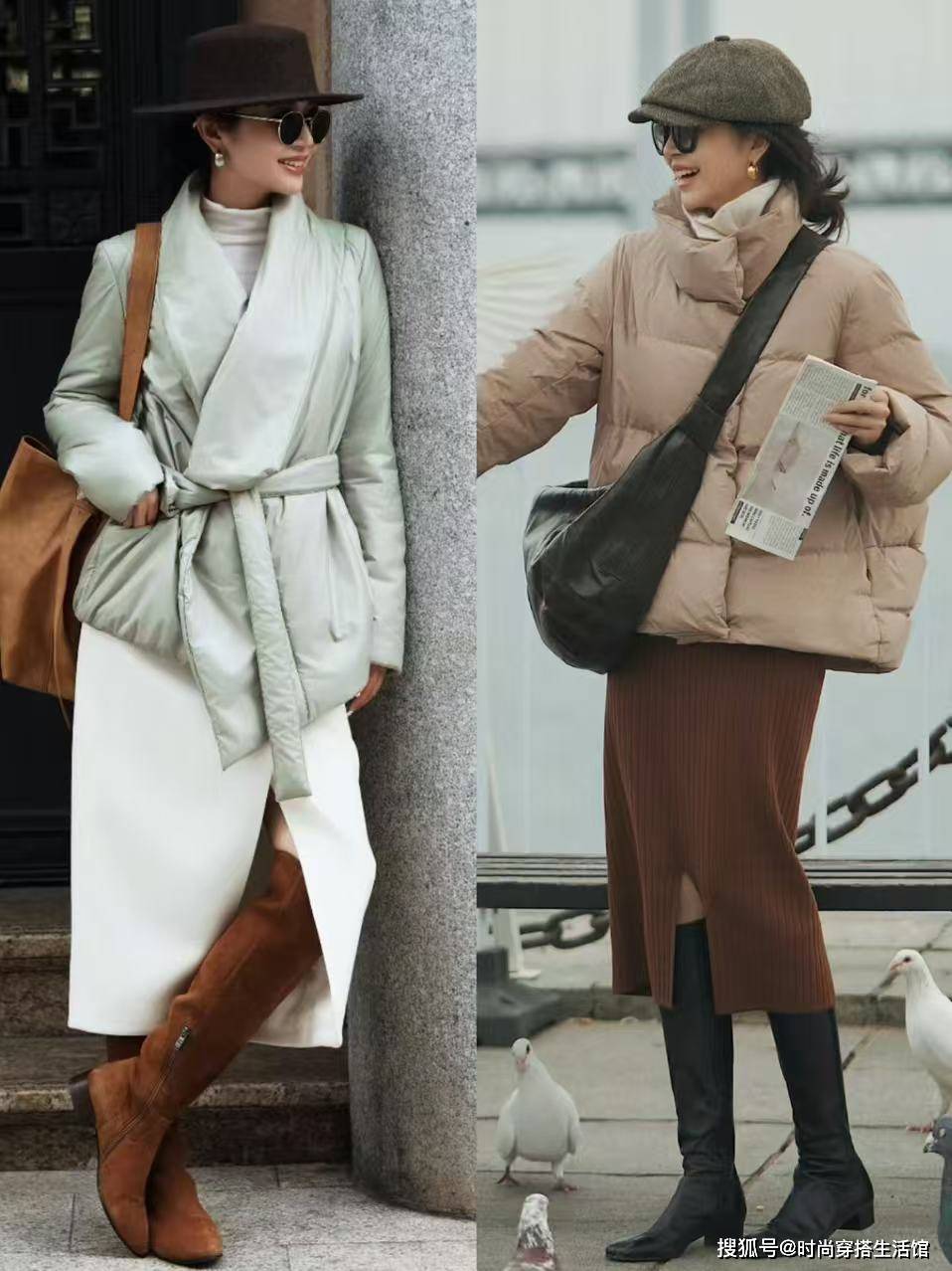 今年冬天的羽绒服，短一点会更时髦！看三木这样穿时髦保暖更高级