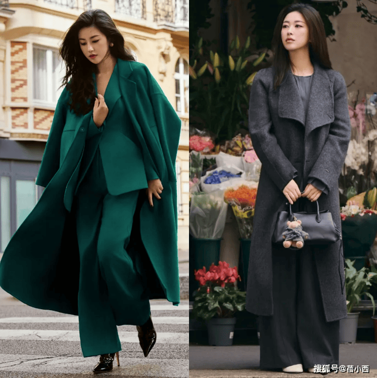 看了朱珠的冬季打扮后，我悟了：大衣不配鲨鱼裤、休闲鞋，更得体