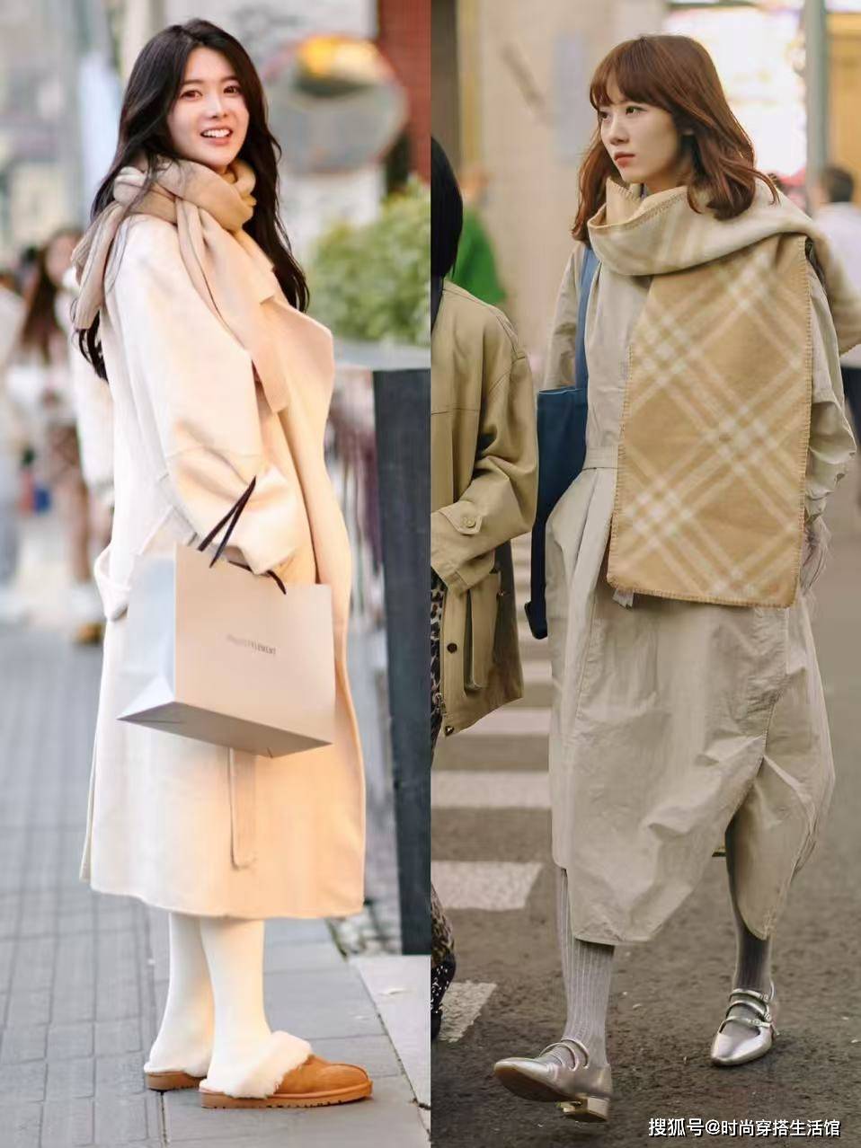 立冬后才发现：上海满街都是“戴围巾又裹脚踝”打扮，时髦又高级