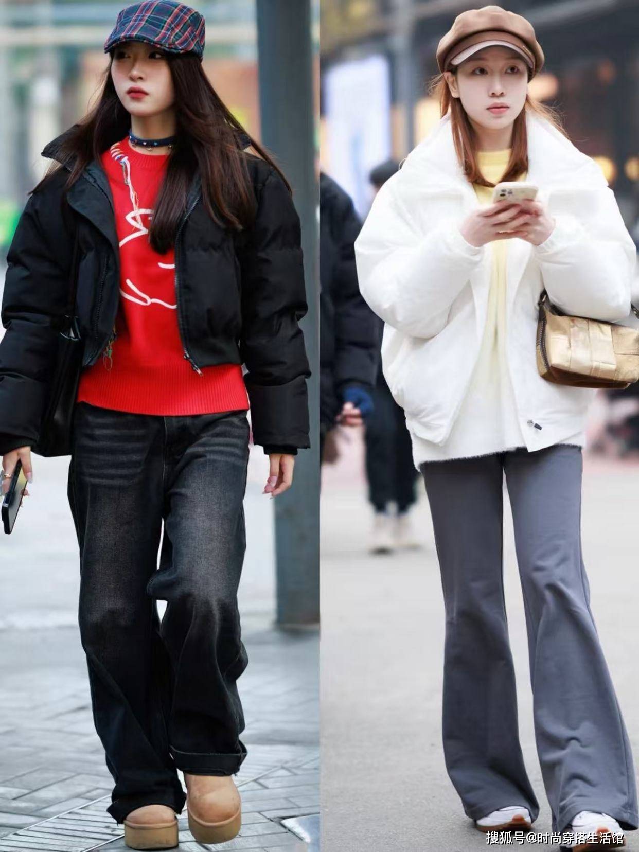 成都太古里女生真会穿，看她们的羽绒服搭配就知道，个个时髦高级
