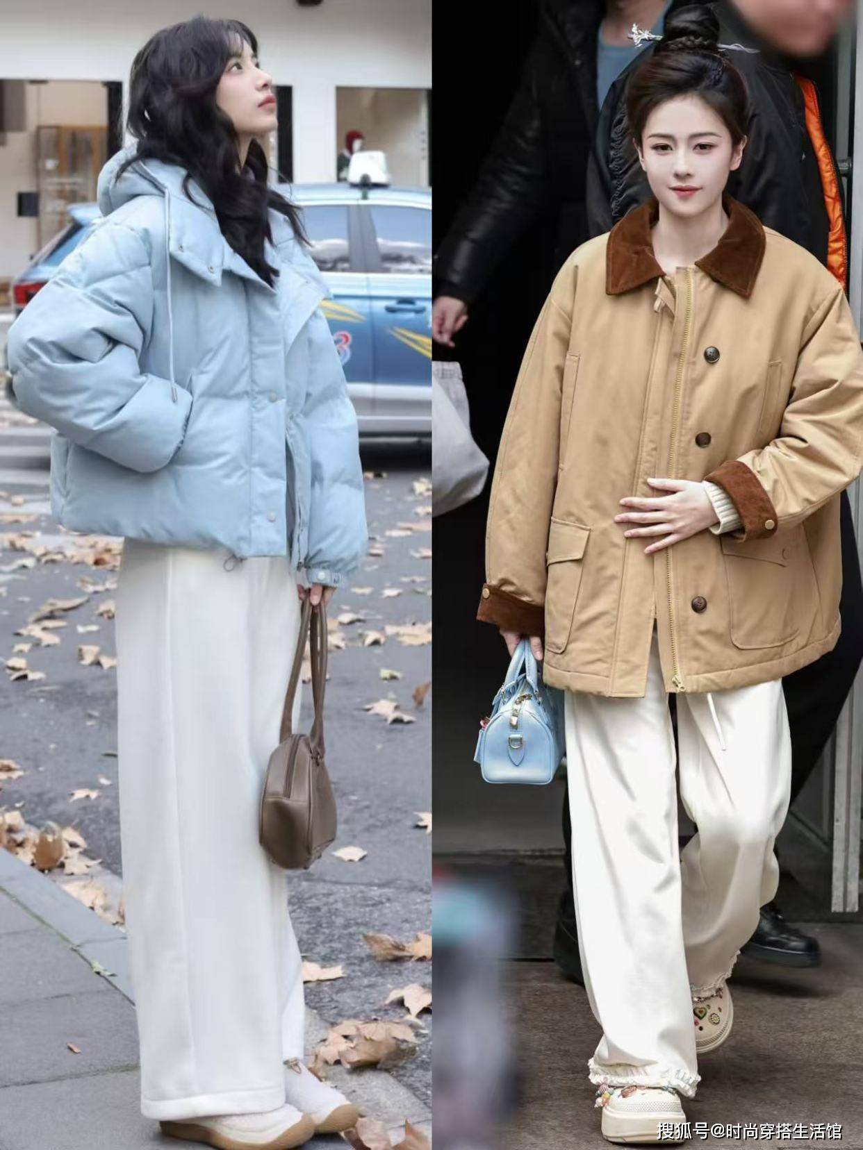 今年冬天的“白裤子”太好看，这样穿更减龄时髦，直接照搬就很美