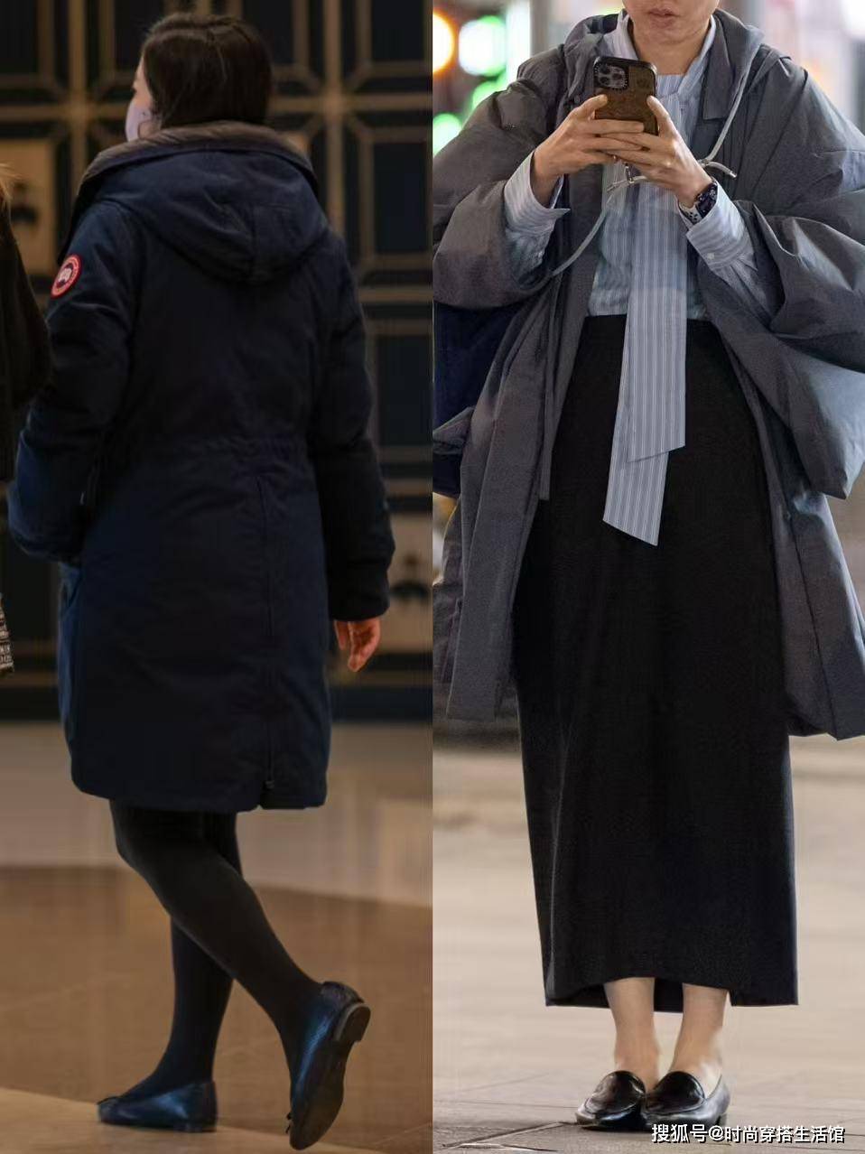降温才发现：羽绒服下面不一定配运动鞋，瞧香港女生这样穿多洋气