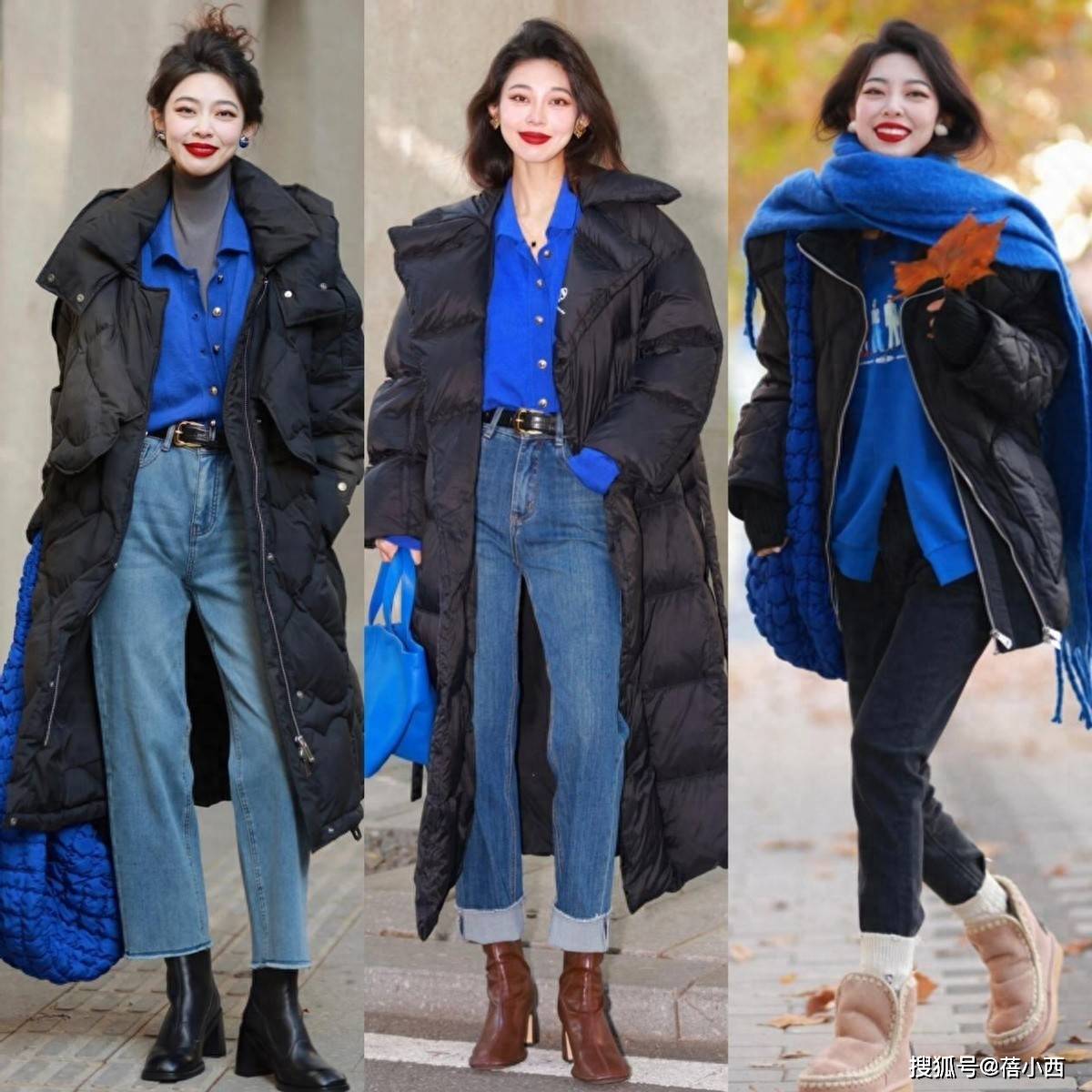 今年冬天突然流行起“黑色羽绒服”，适合40+女生穿搭，太高级！