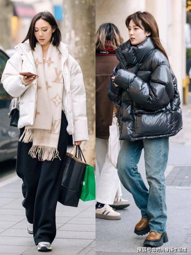 去了上海才发现：今年最流行的“阔腿裤”，配平底鞋太美太高级了