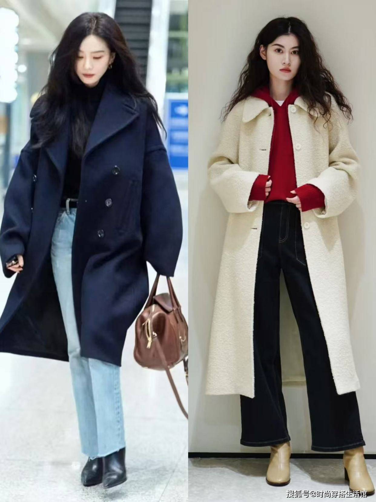 长大衣+牛仔裤才是2025最好的打开方式，既有温度又有风度，真美