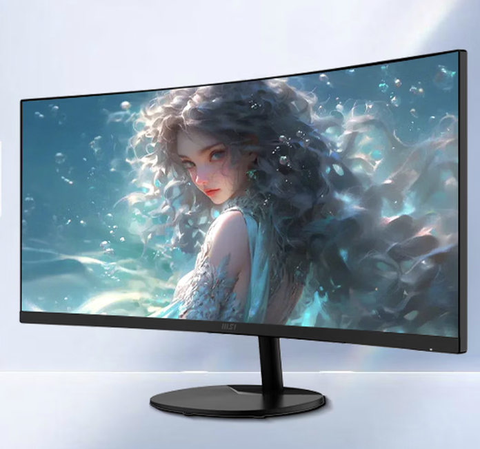 微星“PRO MP341CQ E12”34 英寸带鱼屏显示器发售：1440P 120Hz VA 面板 + 双扬，1439 元