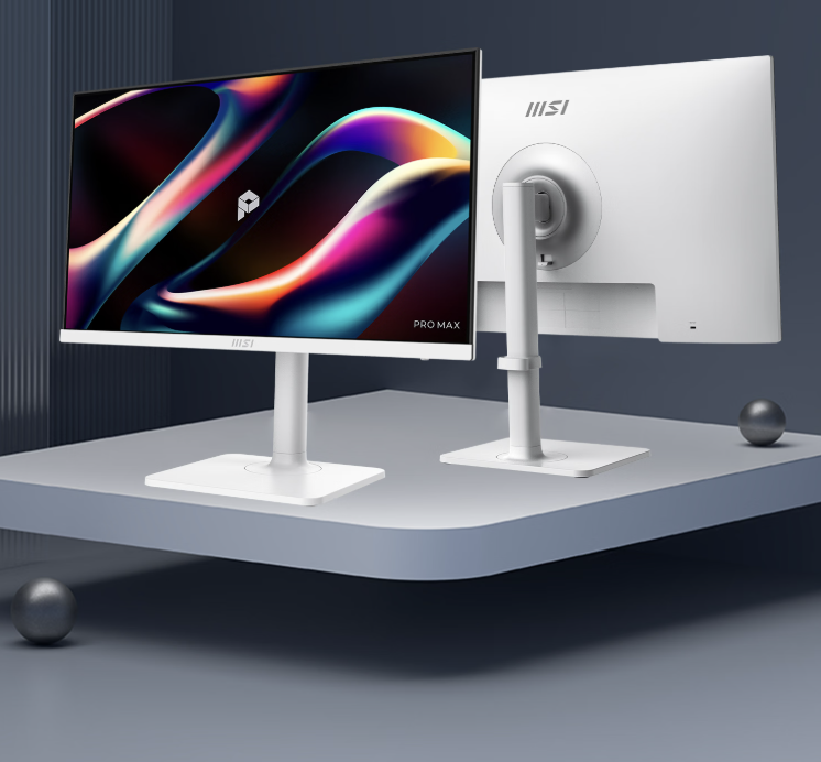微星“PRO MAX 271PHW E14”27 英寸显示器发售：FHD 144Hz + 双扬 + 内置电源，999 元