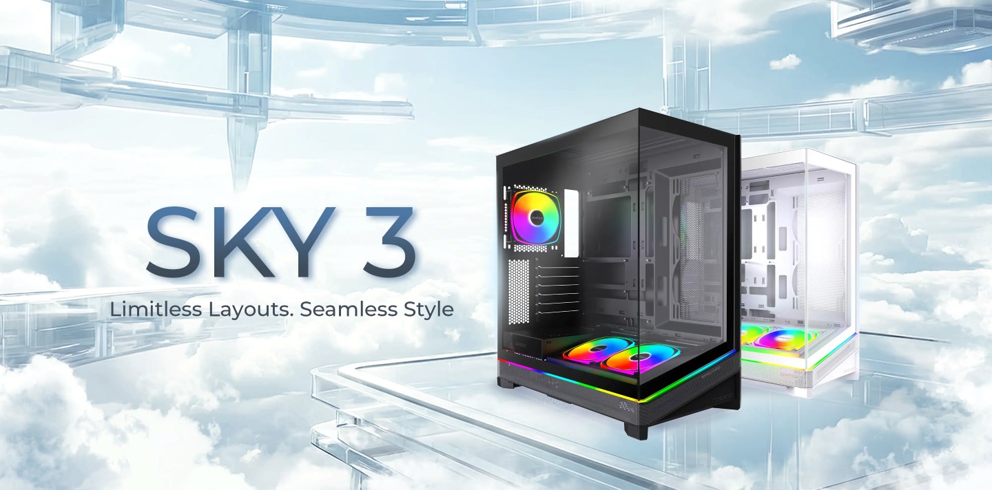 MONTECH SKY 3 机箱上市：模块化全海景房，299 元