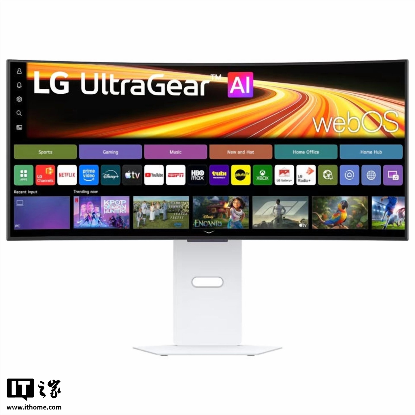 LG 海外推出“UltraGear 34GX90SB-W”34 英寸带鱼屏显示器：1440P 240Hz、内置 WebOS 系统