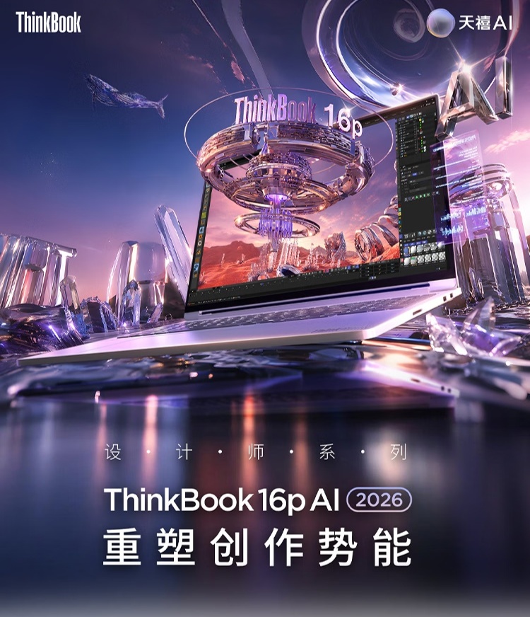 联想 ThinkBook 16p 2026 新增英特尔酷睿 U7-251HX 版本：RTX 5060 + 32GB 内存，15999 元